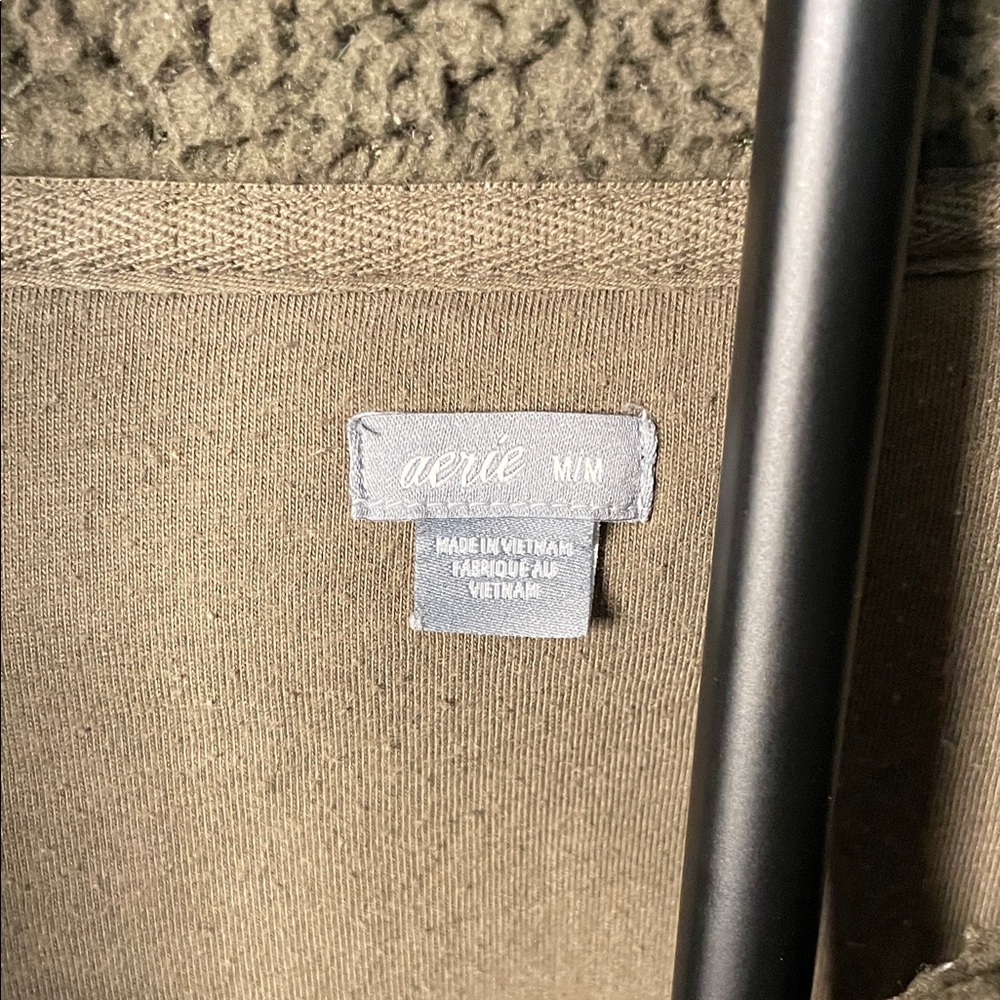 Aerie Forest Green Teddy Jacket - Picture 2 of 6